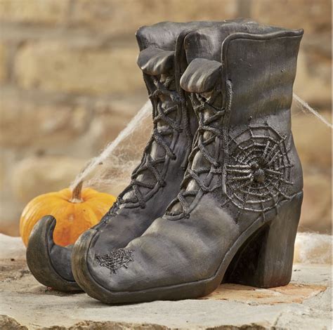 Resin witch boots as a symbol of female empowerment